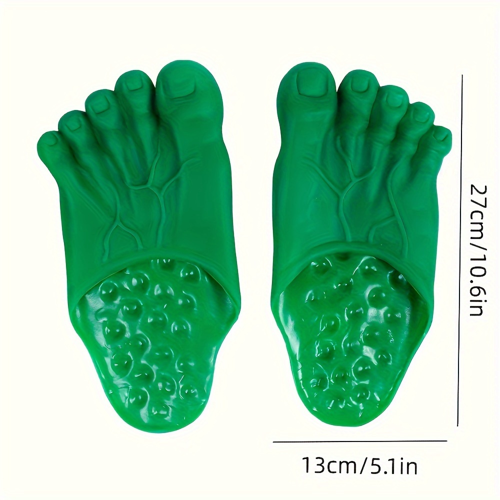 Barefoot Funny Feet Slippers - Jumbo Big Foot Realistic Costume