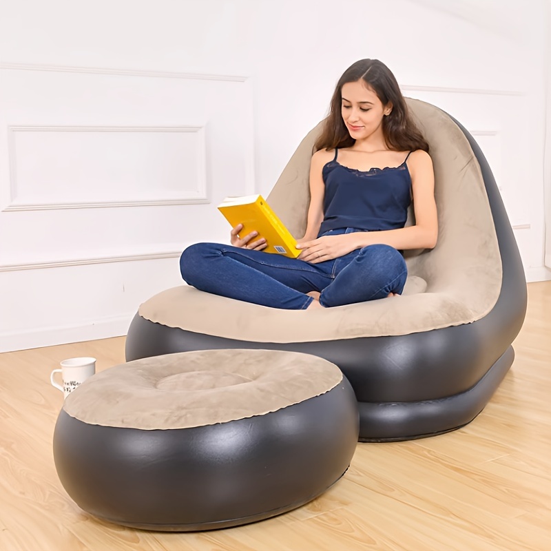 Large Small Lazy Sofas Cover Chairs Without Filler Linen Cloth Lounger Seat Bean  Bag Pouf Puff Couch Tatami Living Room