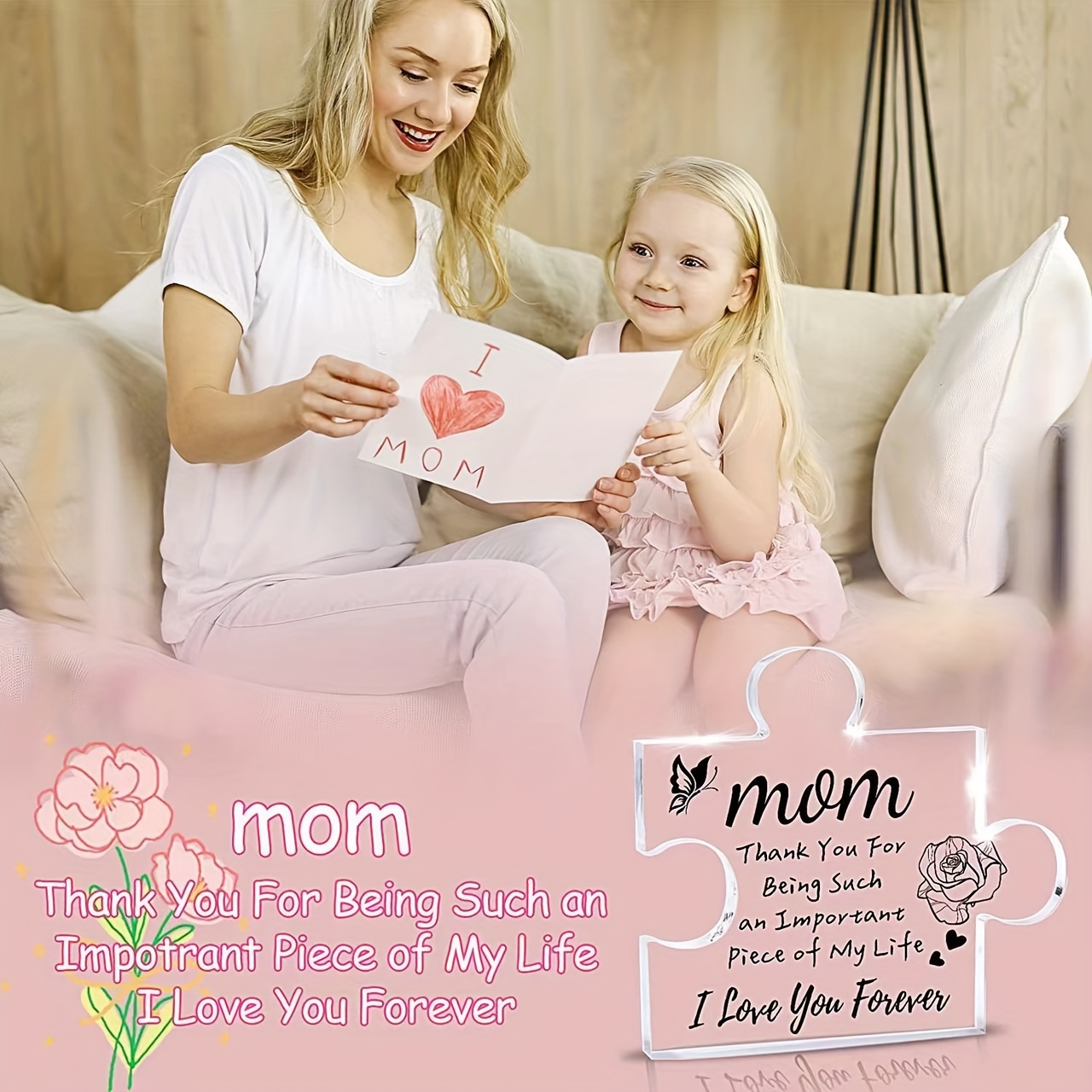 Family - Mother & Kids Happiness Is Being A Mom - Family - Mother's Day  Gift For Mom