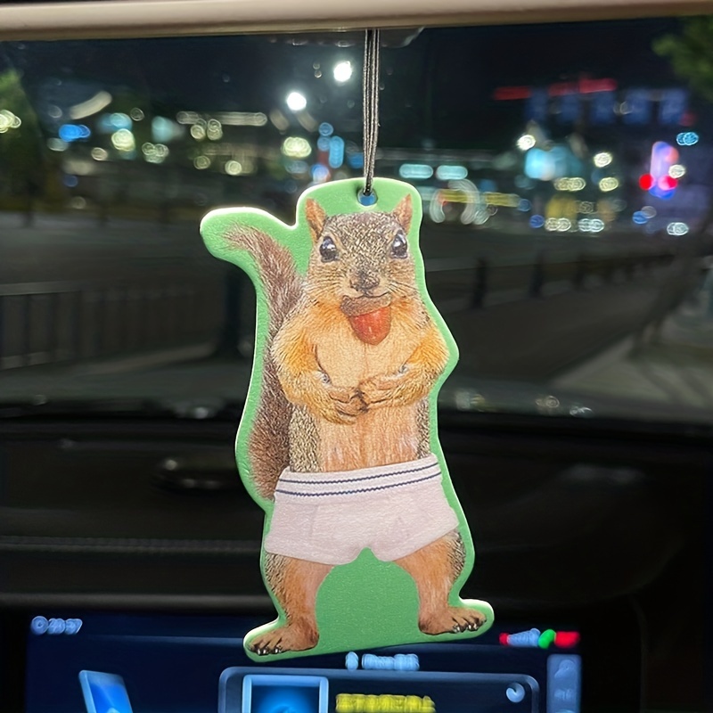  4pcs Car Air Freshener Squirrel Hanging Car Air