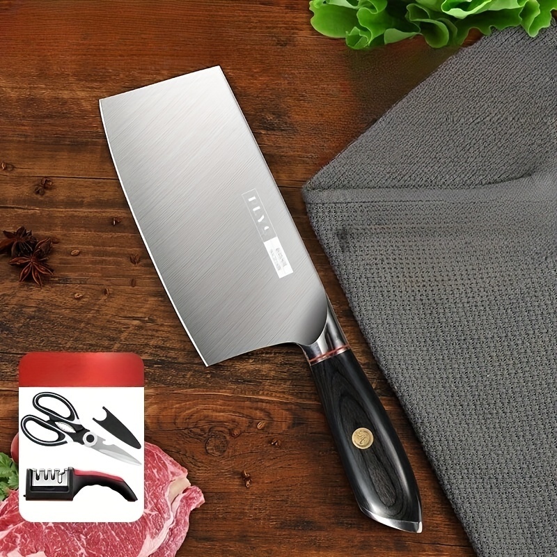 Accesorios de cocina Cuchillo de plumas afiladas Cuchillo forjado a mano  Cuchillo de carnicero de acero de alto carbono Cuchillo de deshuesado para  cortar carne Cuchillos de chef japonés Cocina K