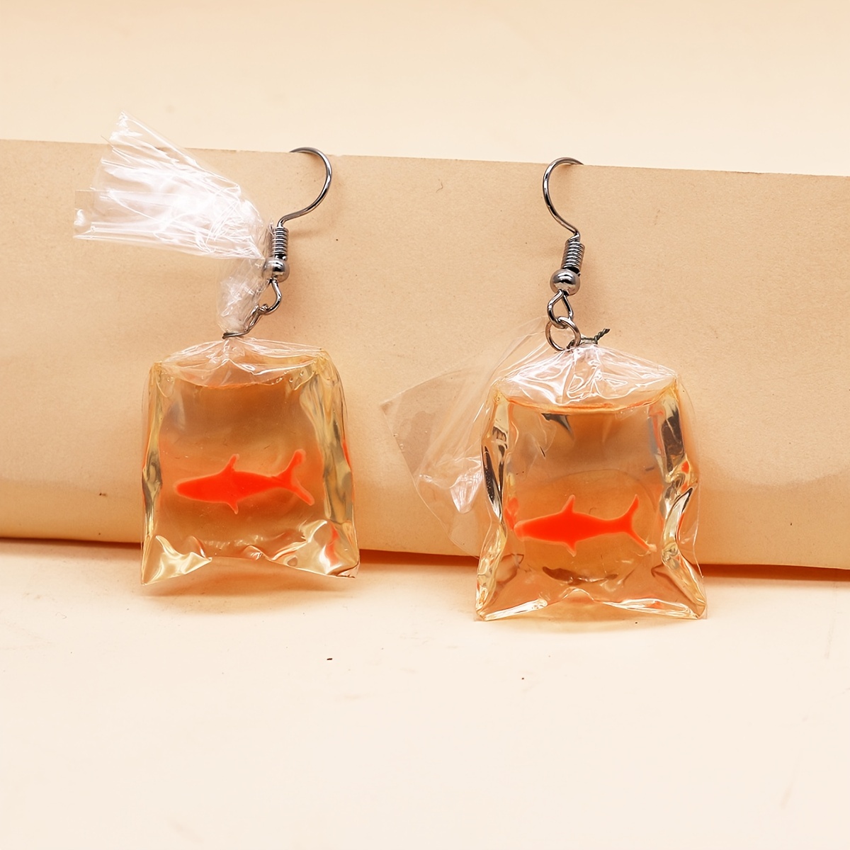 Cute Fish Tank Drop Dangle Earrings for Women Teen Girls Acrylic Goldfish  Seaweed Shell Dangling Silver Pin Hook Hoop Earring Bohe Jewelry Holiday