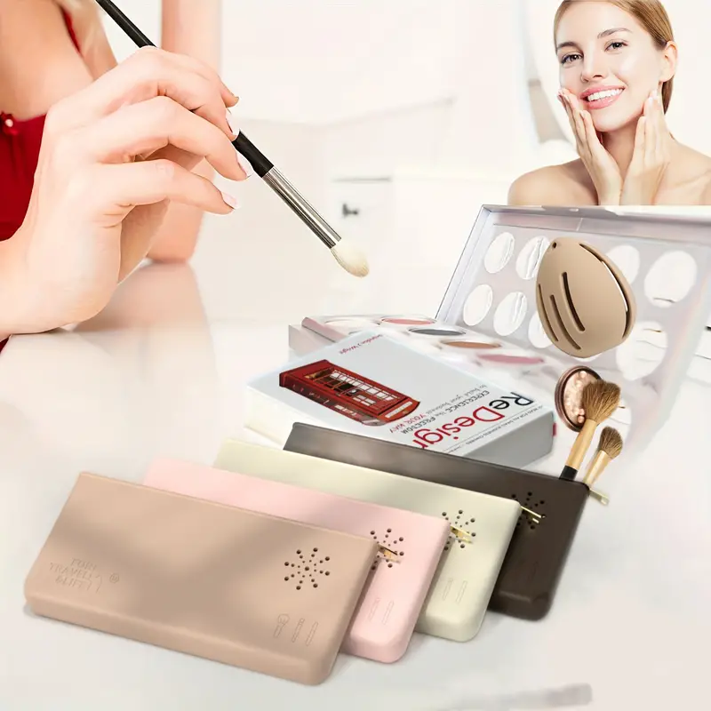 Makeup Brush Holder Makeup Sponge Case Set Make Up Brush - Temu