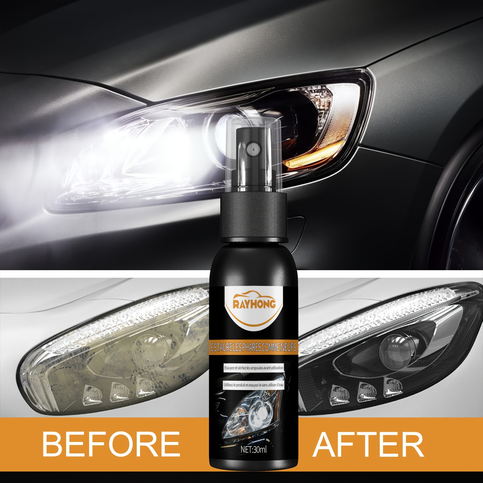 Car Headlight Restoration Polishing Kits Headlamp Repair Kits Car Light  Polisher Cleaning Paste Car Paint Care Refurbish Agent