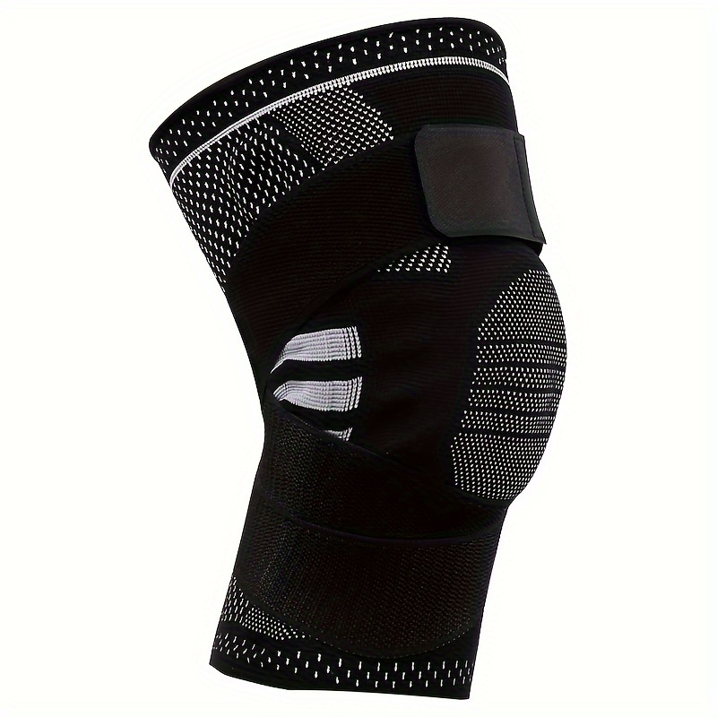 Rodillera DiiKoo con estabilizadores laterales, de compresión, con funda,  almohadillas de gel de rótula y correas, protector de rodilla de grado