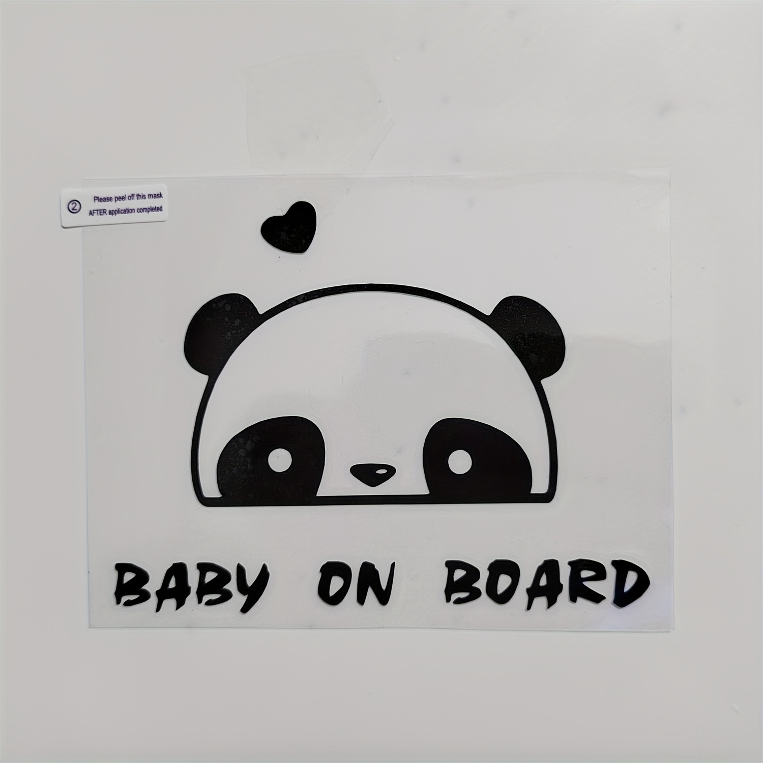 adhesivo bebé a bordo panda personalizado