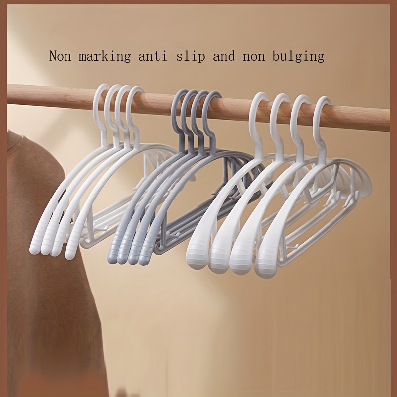 Adult Hangers Dip Plastic Semi-circular Flat Hook Hangers Non-slip  Non-marking Hangers Coat Hangers Clothing Stores