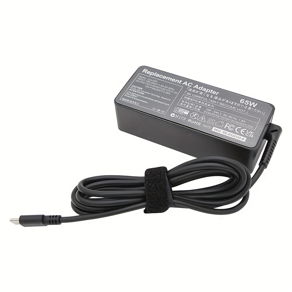 65W USB-C Charger AC Adapter for Lenovo ThinkPad X1 Yoga 3rd Gen