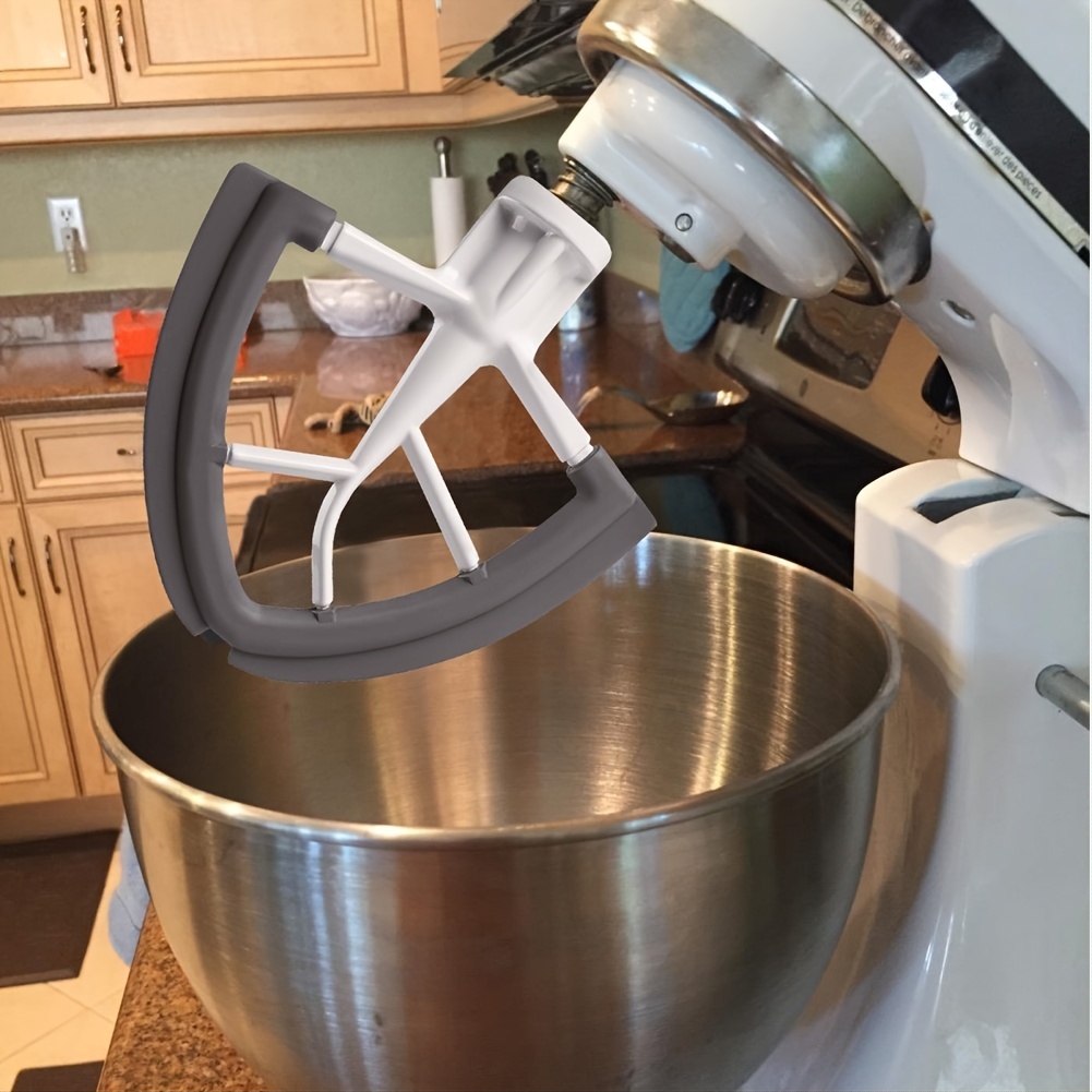  Flex Edge Beater Accessories and Attachments for KitchenAid 6  Quart Bowl-Lift Stand Mixer, Pastry Paddle Attachment for Kitchenaid,  Dishwasher Safe, White: Home & Kitchen