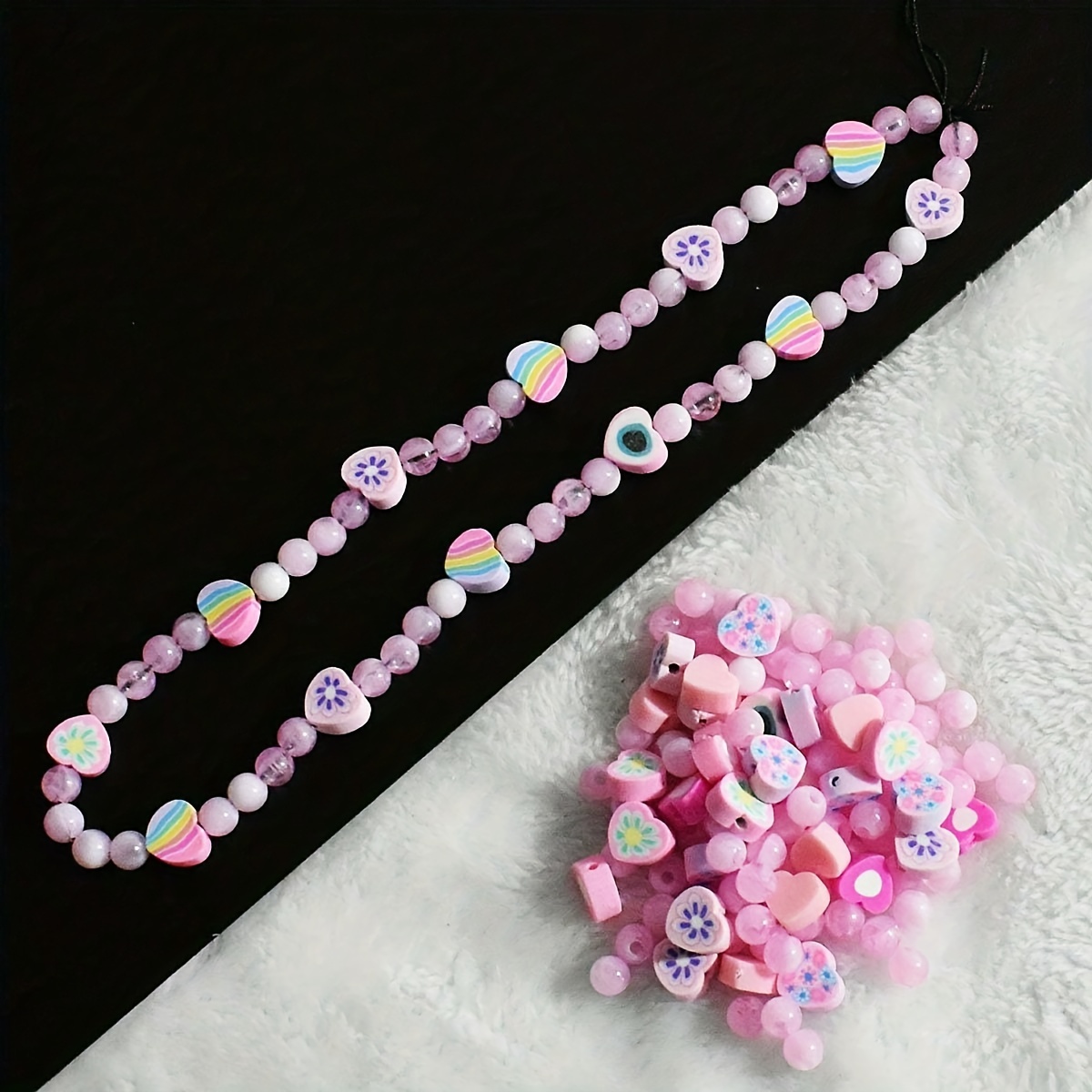 Purple clay bead necklace  Clay bead necklace, Clay bracelet, Diy jewelry  unique