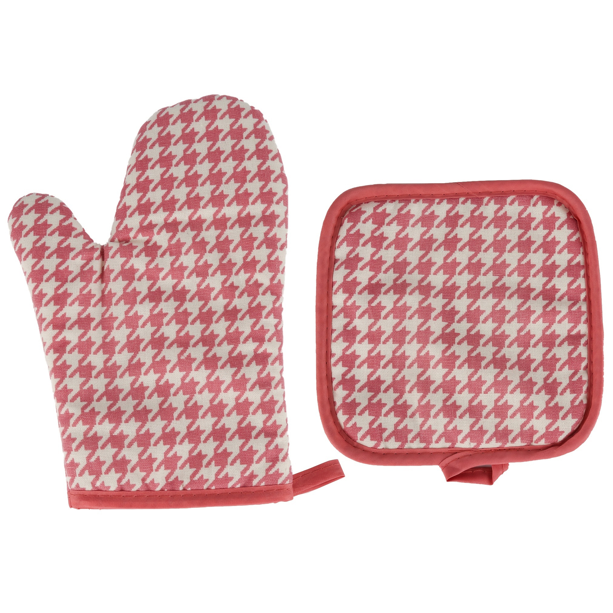 Pot Holders and Oven Mitts Gloves, 2 Potholders & 2 Hot Pads