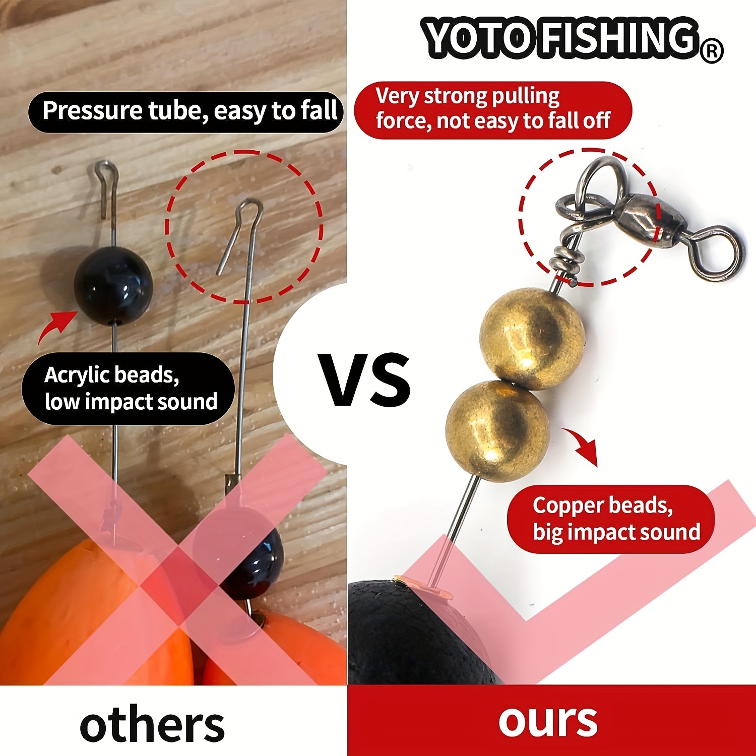 Yoto Popping Cork Floats Saltwater Weighted Fishing Bobber - Temu  Philippines