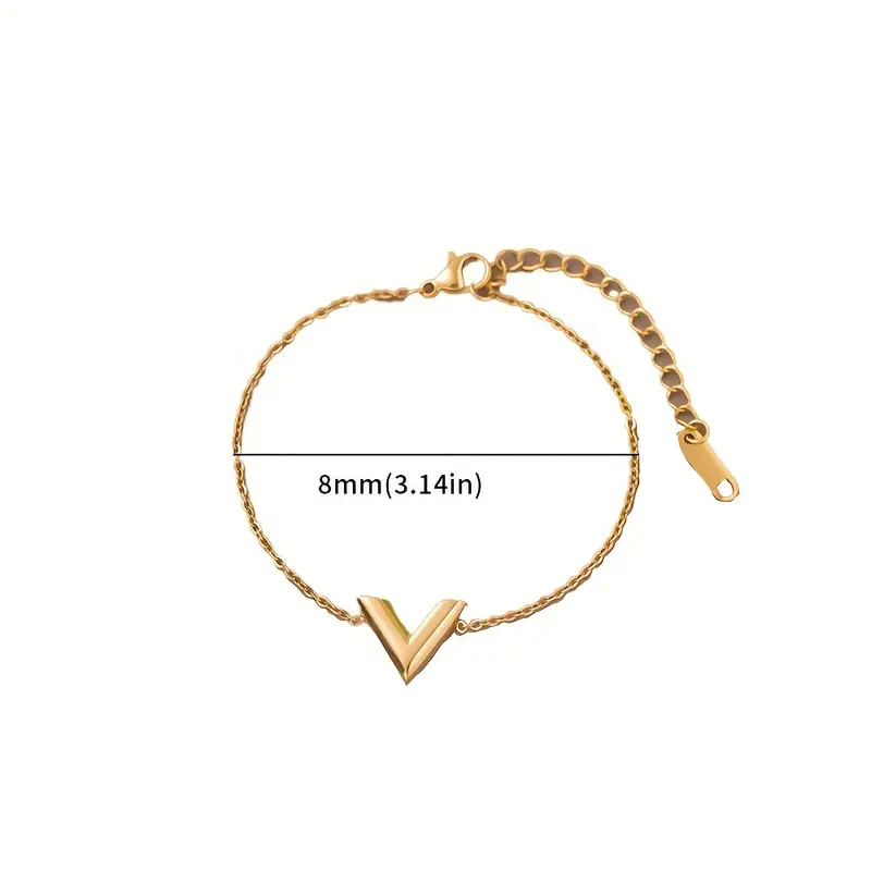 LOUIS VUITTON Essential V Bracelet Gold-Plated France M61084