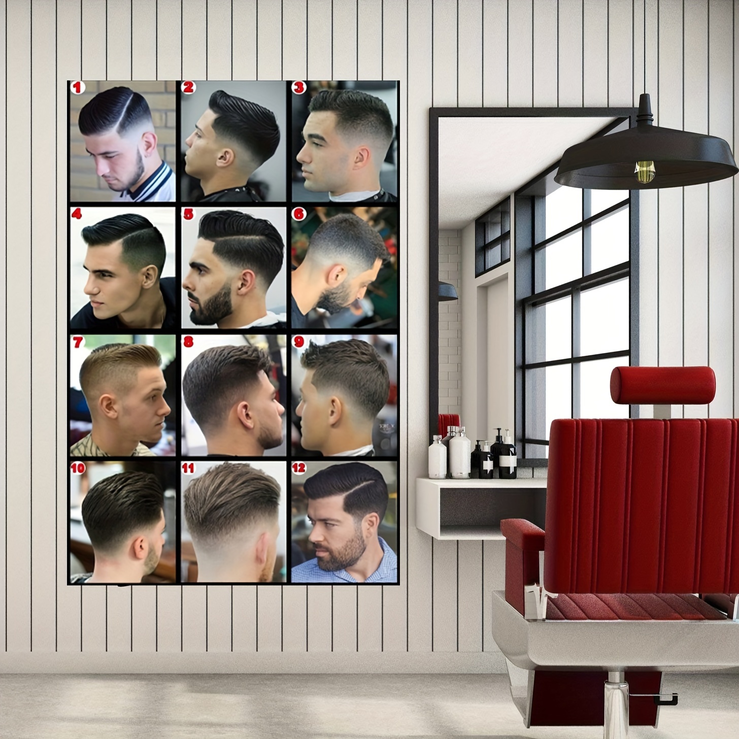 Peigne professionnel à échelle laser pour salon de coiffure, brosses à  cheveux, outils de coupe et de coiffure, barbier, haute qualité, 7 pièces -  AliExpress