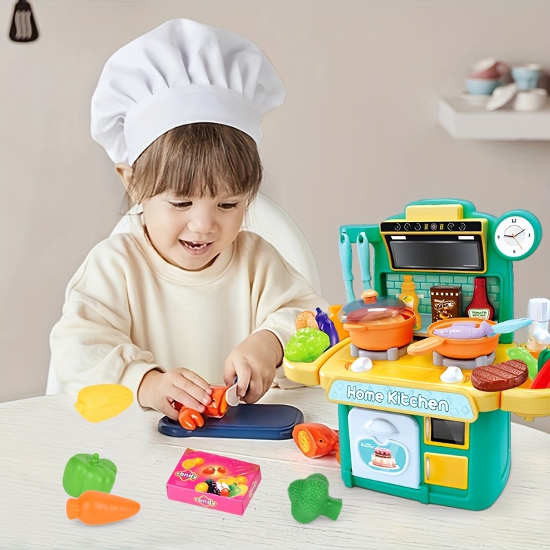 Juego de cocina para niños, accesorios de cocina de juguete, accesorios de  cocina, juguetes de regalo para niñas y niños, juego de cocina de