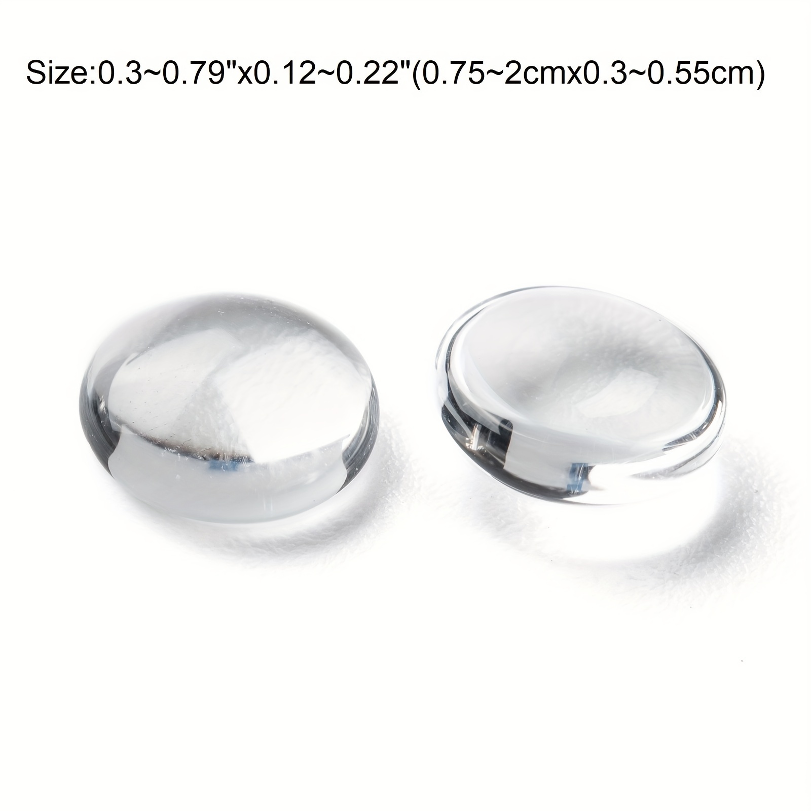 Transparent Glass Cabochons Half Round/dome Clear - Temu