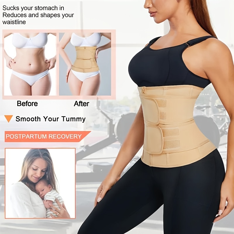 Hoplynn Waist Trainer Zipper Vest Women Body Shape Neoprene - Temu