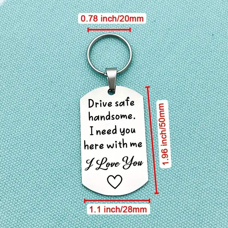 1pc Gifts for Boyfriend Valentine's Day Gifts for Husband Birthday Gift for Men I Need You Here Trucker Gift Keychain,Men Gifts Ideas,Temu