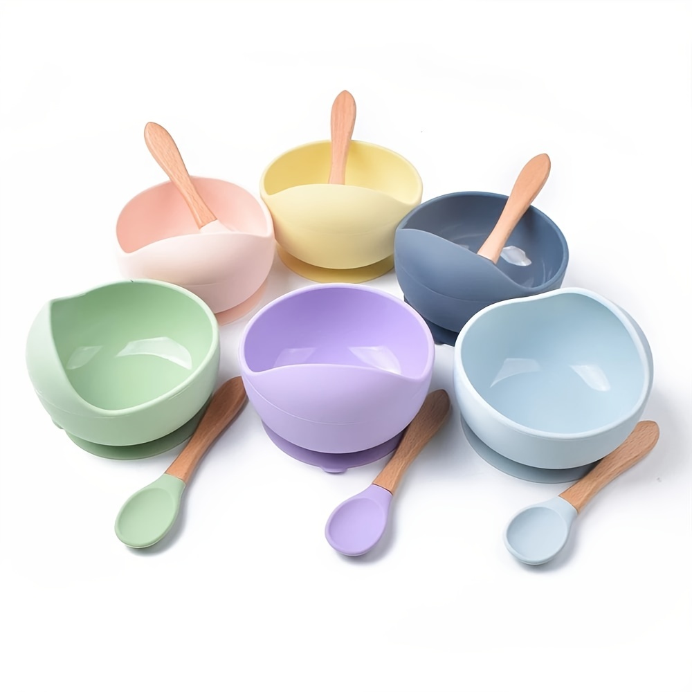The Ultimate Baby Bowl Set: Anti-drop Silicone Bowl, Spoon, And