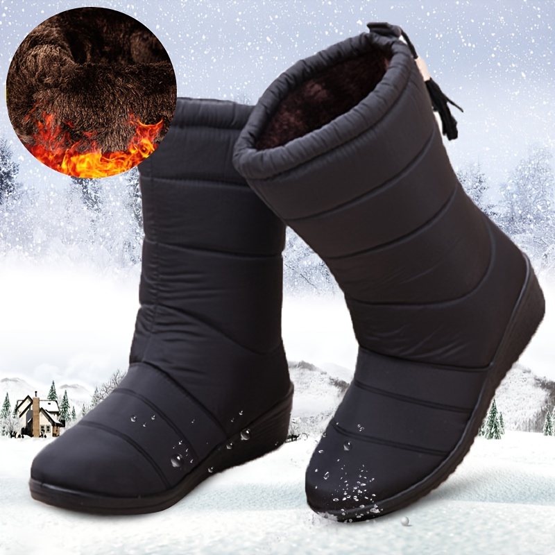 Botas de invierno para mujer, impermeables, para nieve, a la moda, botas  térmicas de invierno, botas de nieve para mujer, impermeables, aisladas