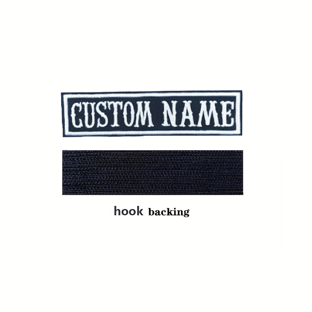 Embroidered Name Patch, Embroidered Name Tag Patch, Iron On