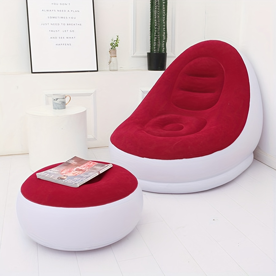 Foldable Single Sofa Set Comfortable Portable Inflatable - Temu