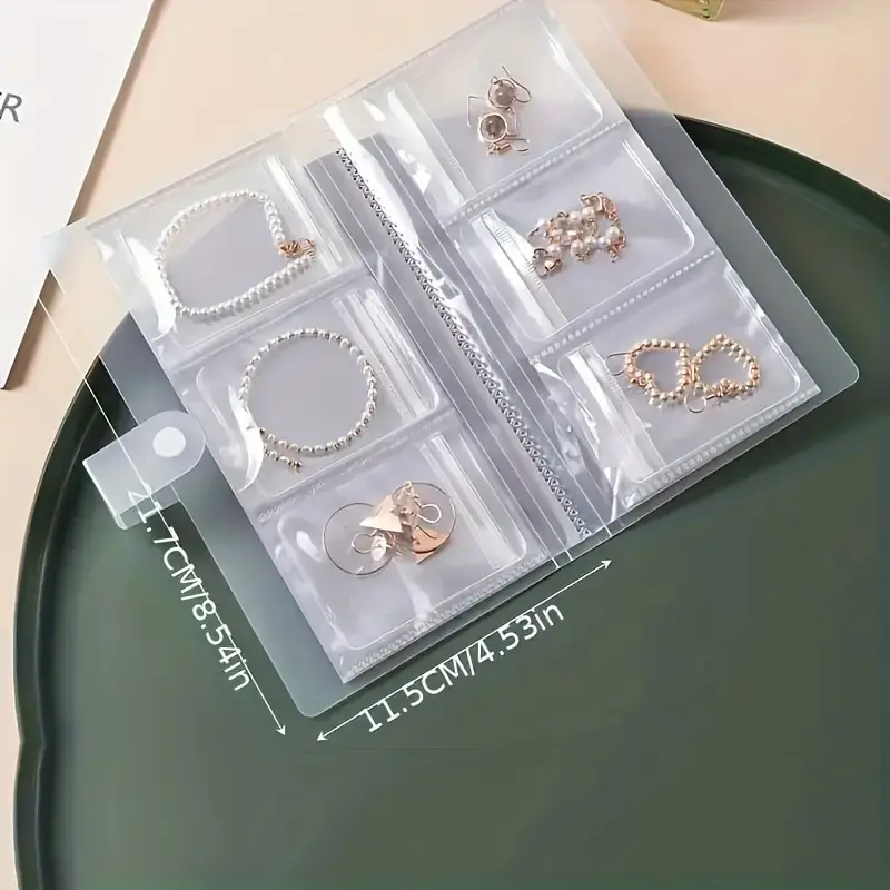 Transparent Jewelry Storage Book Foldable Storage Album - Temu