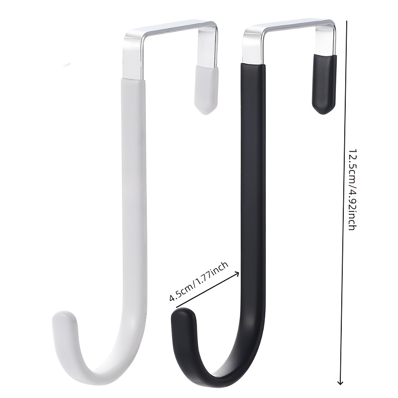 Over The Door Hooks with Rubber Prevent Scratches Heavy Duty