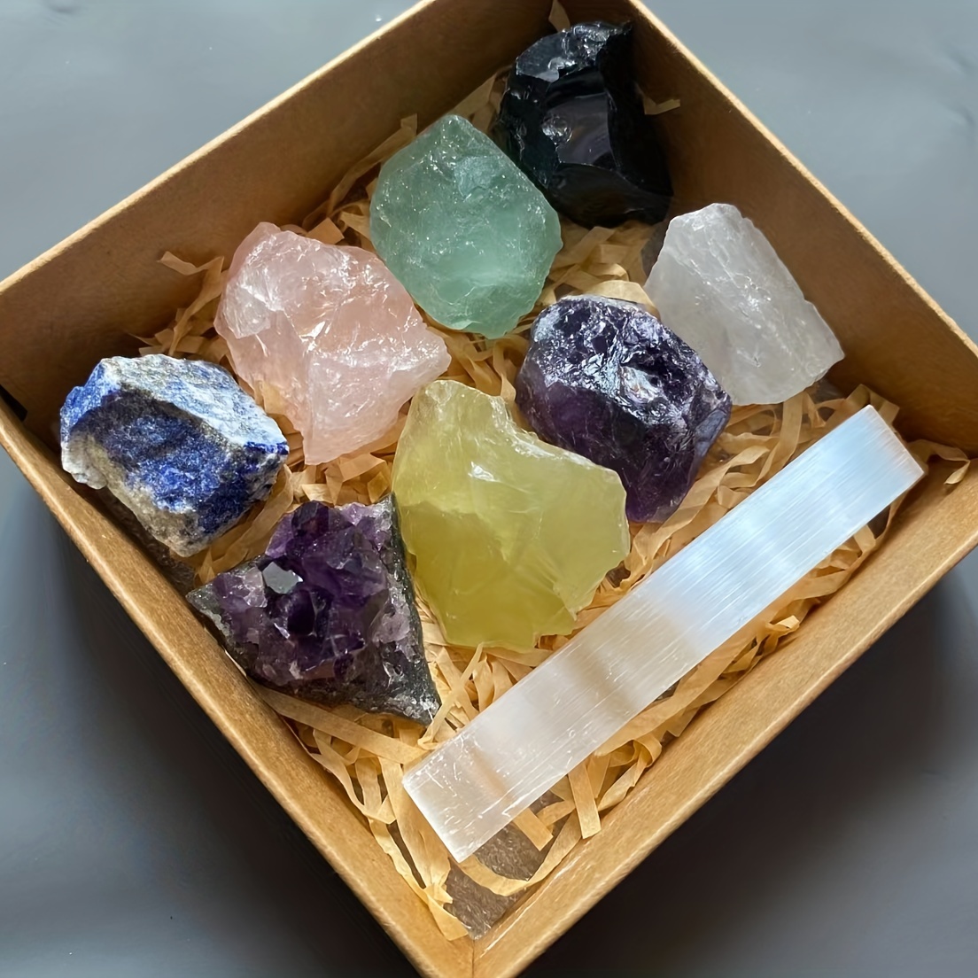 Amethyst Cluster Crystal Raw Stone Set