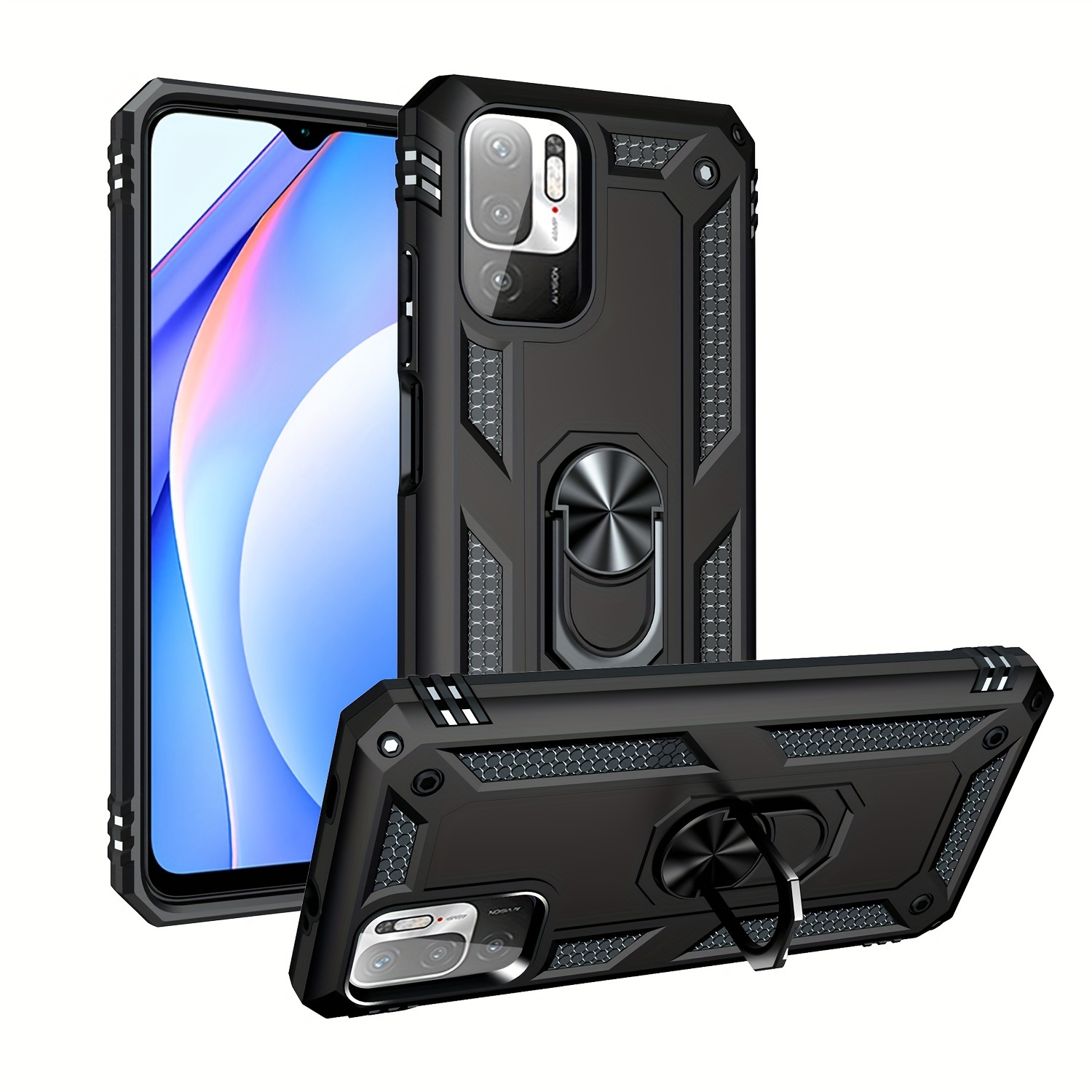 Funda Anti-shock Xiaomi Redmi Note 9 con Imán y Soporte de Clip