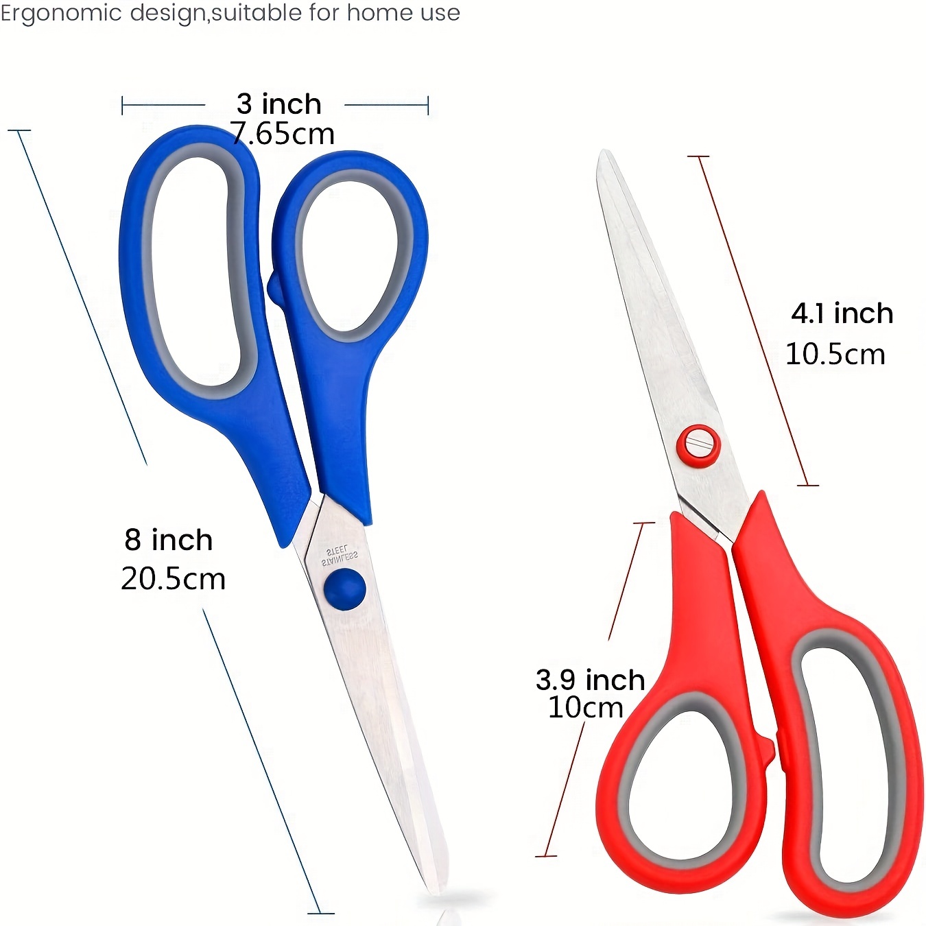 Scissors Bulk Set of 5-Pack Niutop 8 Multipurpose Sharp Sewing