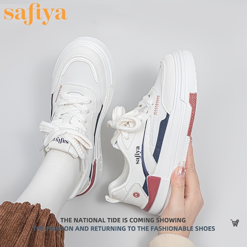 Women's Low Lace Up Flatform Casual Sneakers