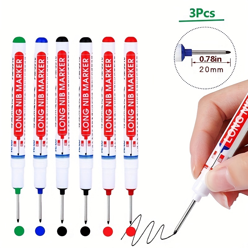 Deep Hole Marker Pens For Woodworking And Ceramic Tile - Temu
