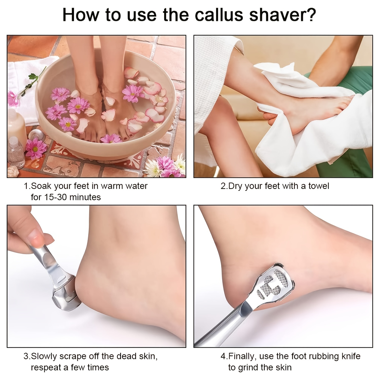 Callus Shaver Sets Include 10 Replacement Callus Shavers Foot Care