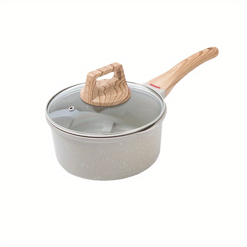 Medical Stone Saucepan, With Wooden Handle, Non-stick Pot, Small