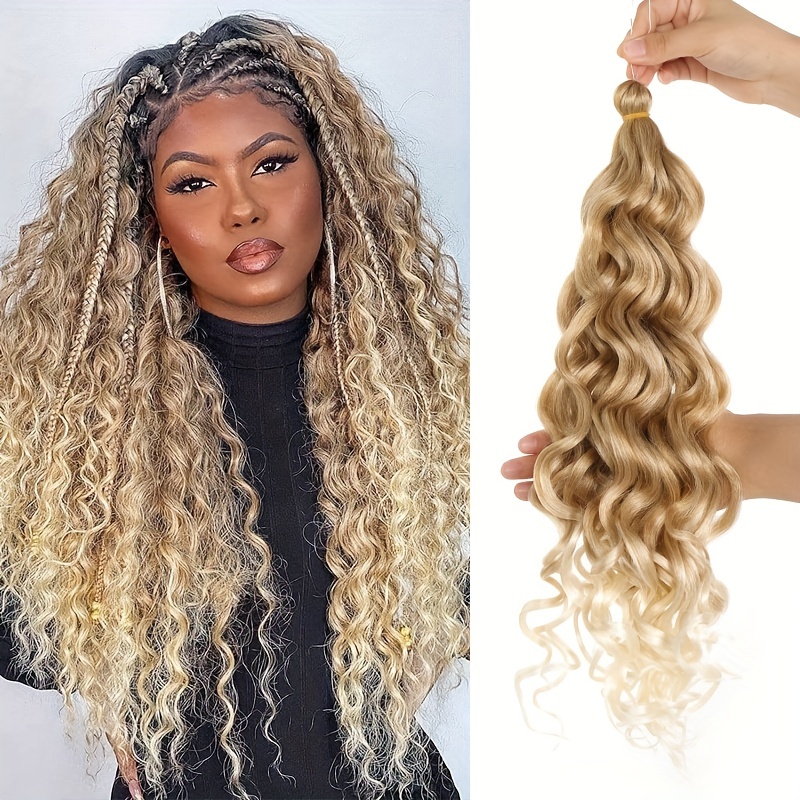 Blonde deep deals wave hair extensions