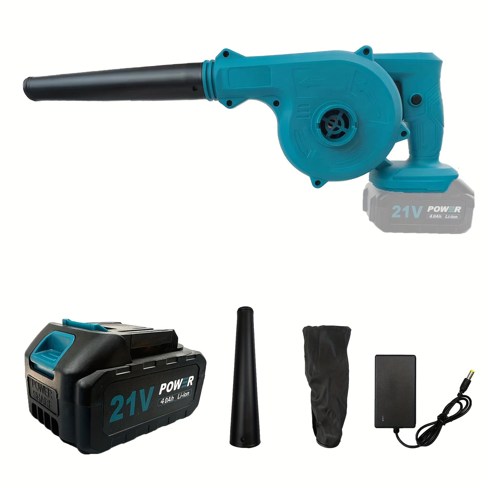 Cordless Leaf Blower Electric Mini Leaf Blower with 1*Batteries and Charger  21V