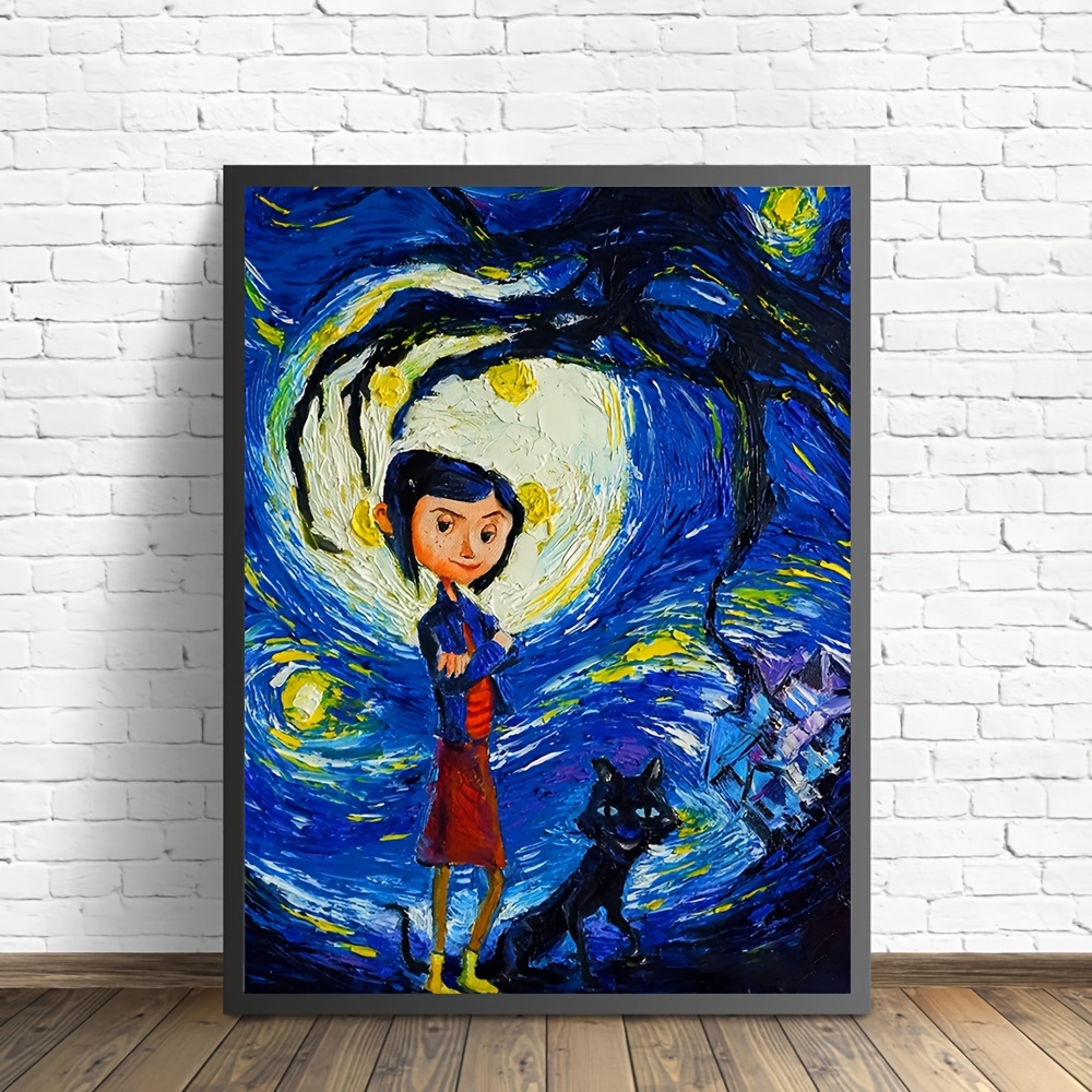 Anime Pictures Canvas Paintings Vintage Wall Art Little - Temu