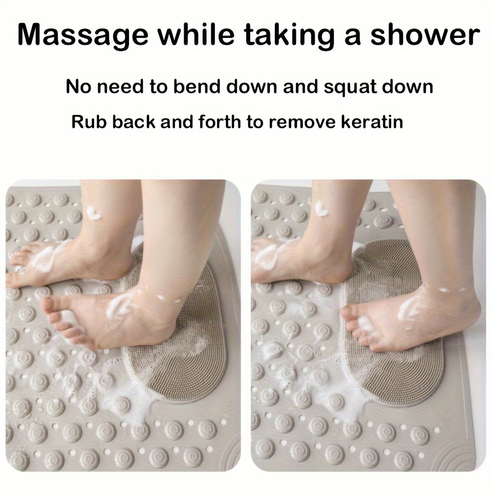 Tpe Bath Mat Safe Suction Massage Mat - Temu