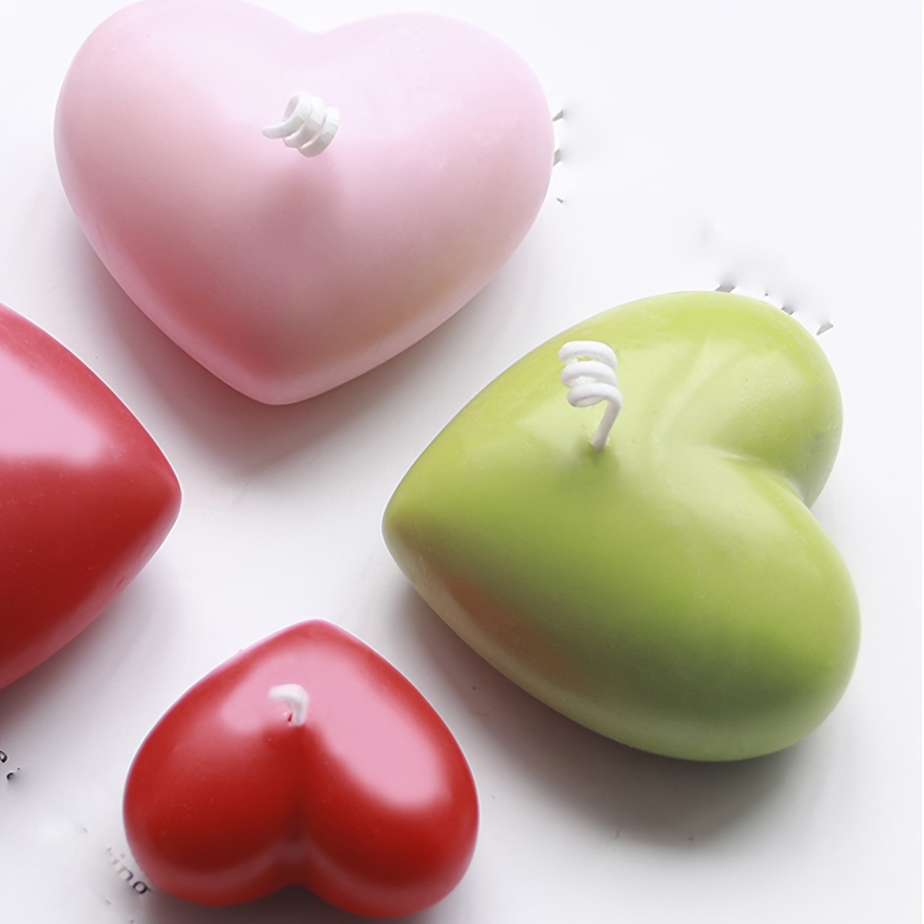 3D Heart Shaped Silicone Mold for Resin Large 6-Inch