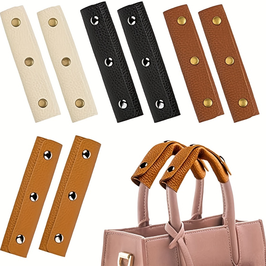 PU Bag Handle Wrap 1pc Leather Handbag Vintage Luggage Sets for Women Mens  Wallets Black Leather Purse Strap Handle Sleeve Handle Cover for Bag Handle