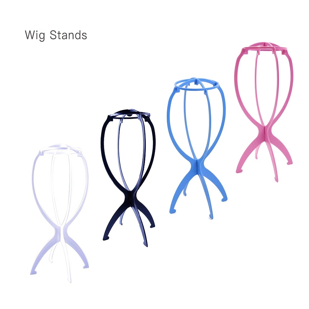 Portable Plastic Wig Stand For Women Display Hairpieces And - Temu Germany