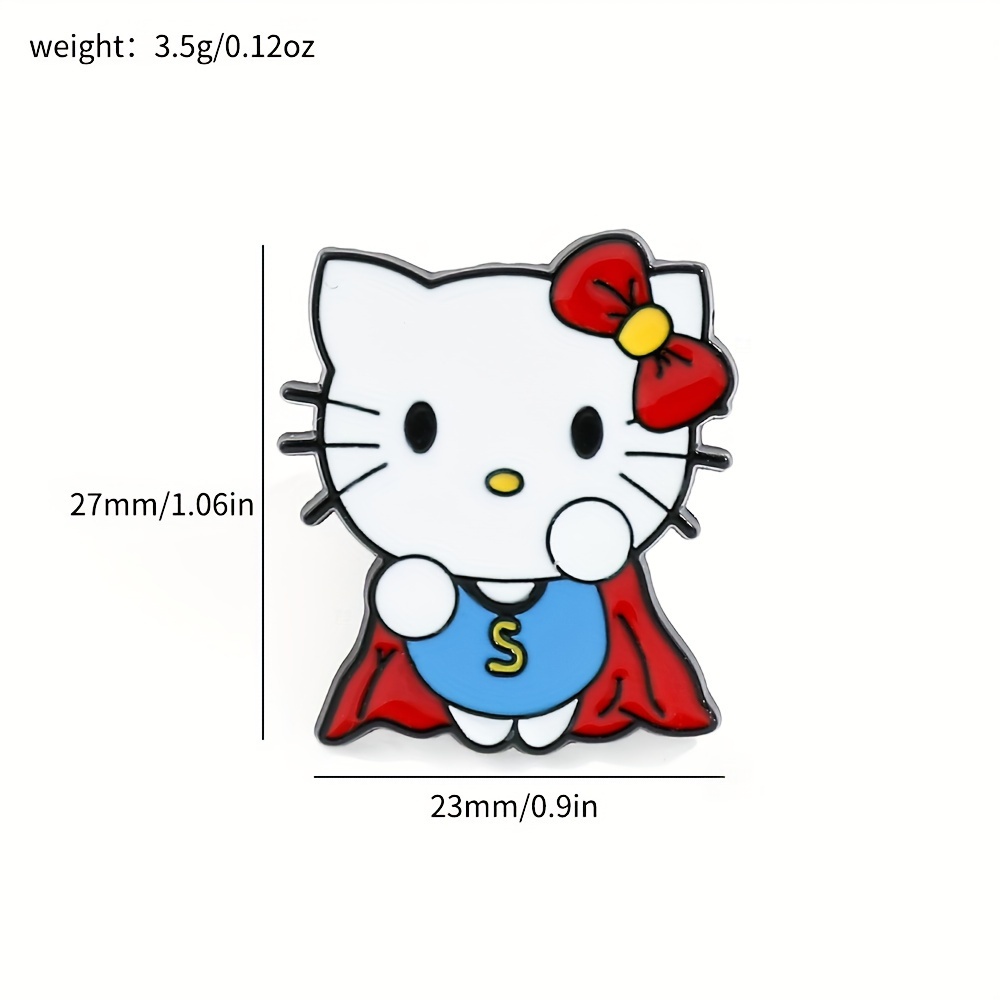 Sanrio Brooches Anime Hello Kitty Kuromi Cinnamoroll Lapel Pins Backpack  Collar Jeans Jacket Fashion Jewelry School Supplies