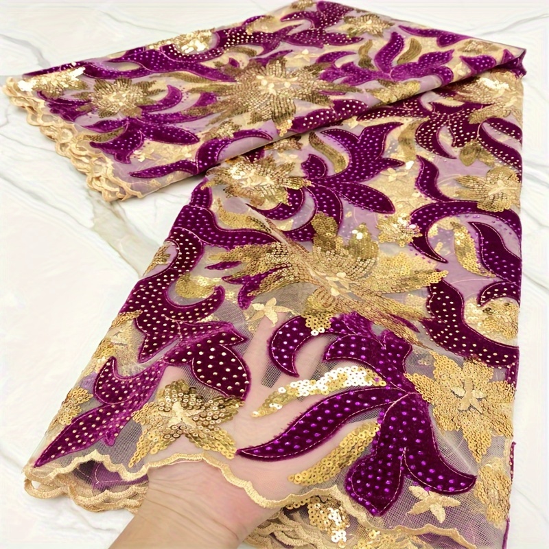 Latest African Velvet Lace Fabric High Quality 2023 Nigerian - Temu