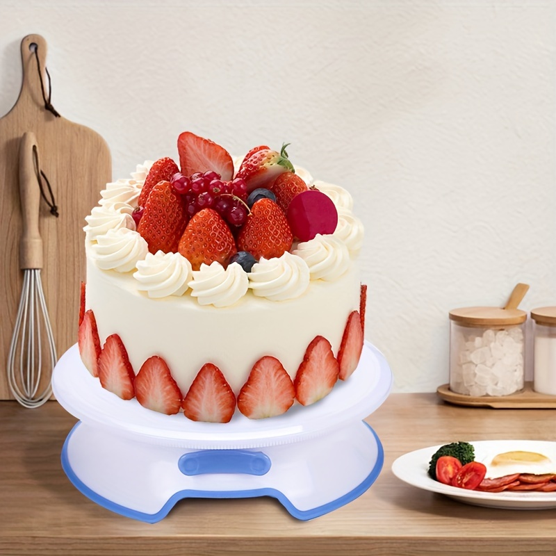 Rotating Cake Turntable Plastic Cake Display Stand For Diy - Temu