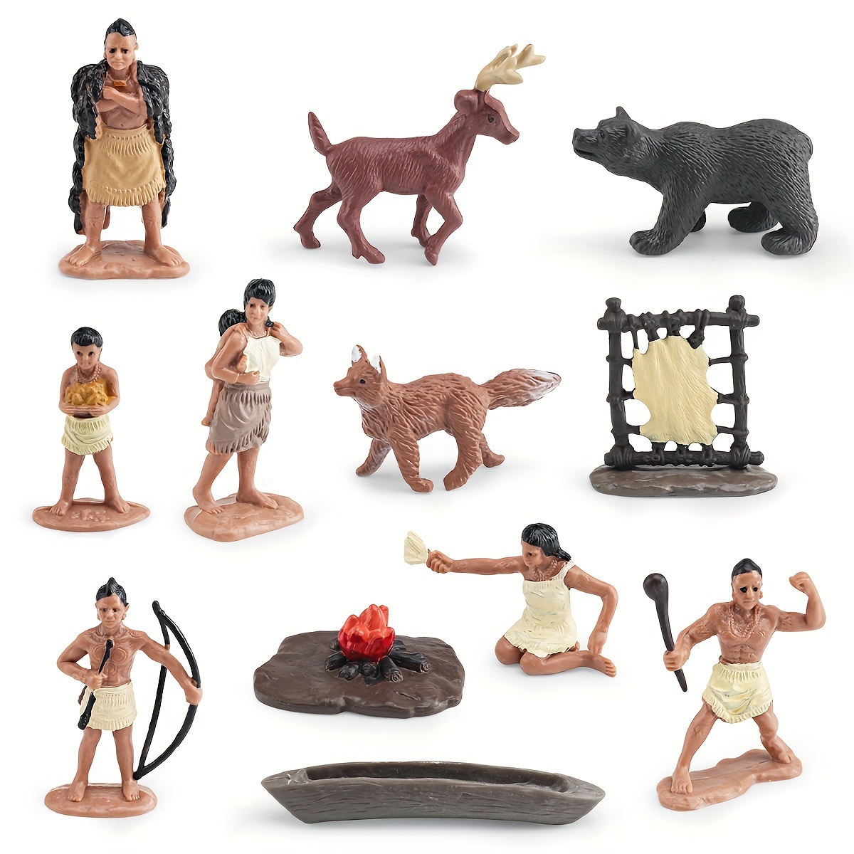 Simulation Indian Chief Powar Set Ornament