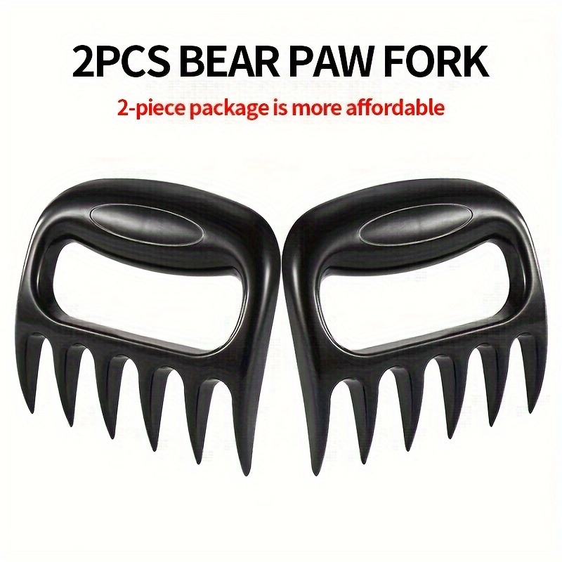 Restaurantware RWP0728B Met Lux Black Plastic Meat Shredder Claws - 4 1/2 inch - 2 Count Box