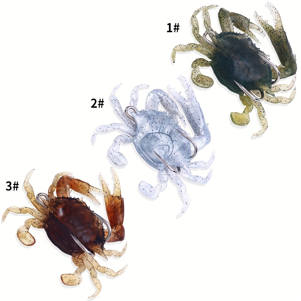 Crab Soft Lure Double Sharp Hook Lure Lifelike Bait - Temu