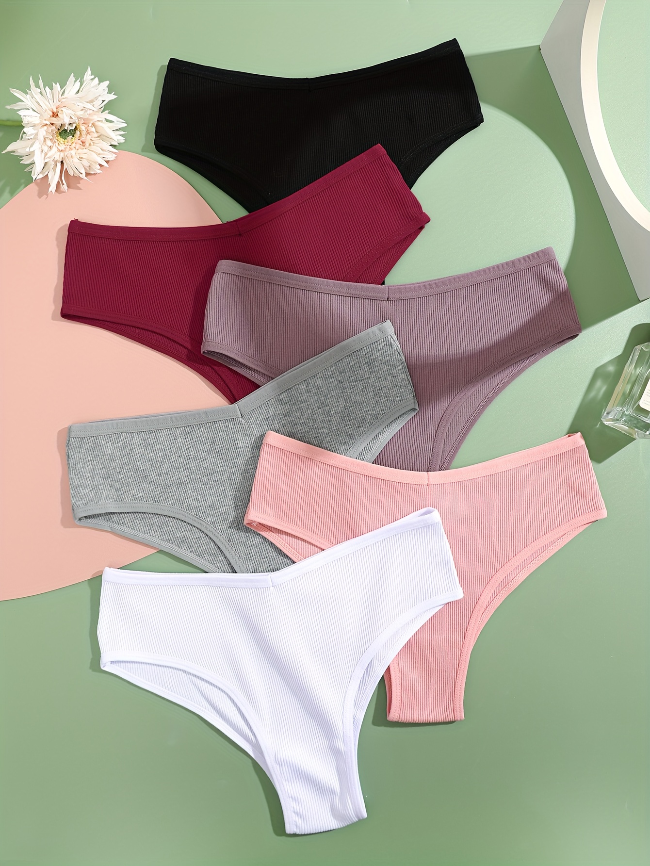 Solid Color Comfortable Women's Panties Stretchy Mini Bikini - Temu