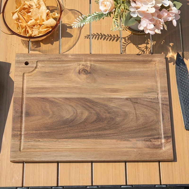 Large Rectangular Acacia Wood Bread Board 22.5 inch